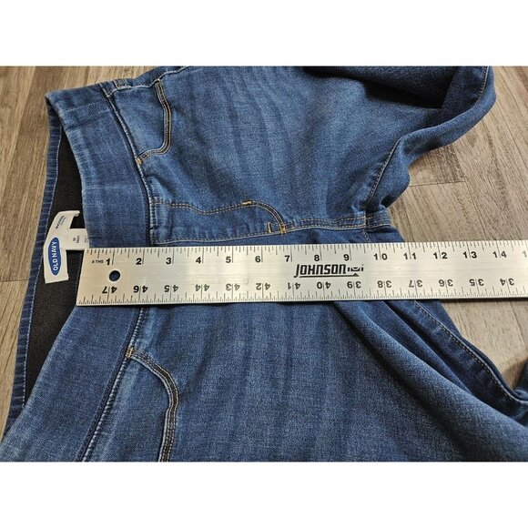 Old Navy Womens Size 0 Short Rockstar Skinny Pull On Denim Blue Jeans Jeggings - Picture 9 of 10